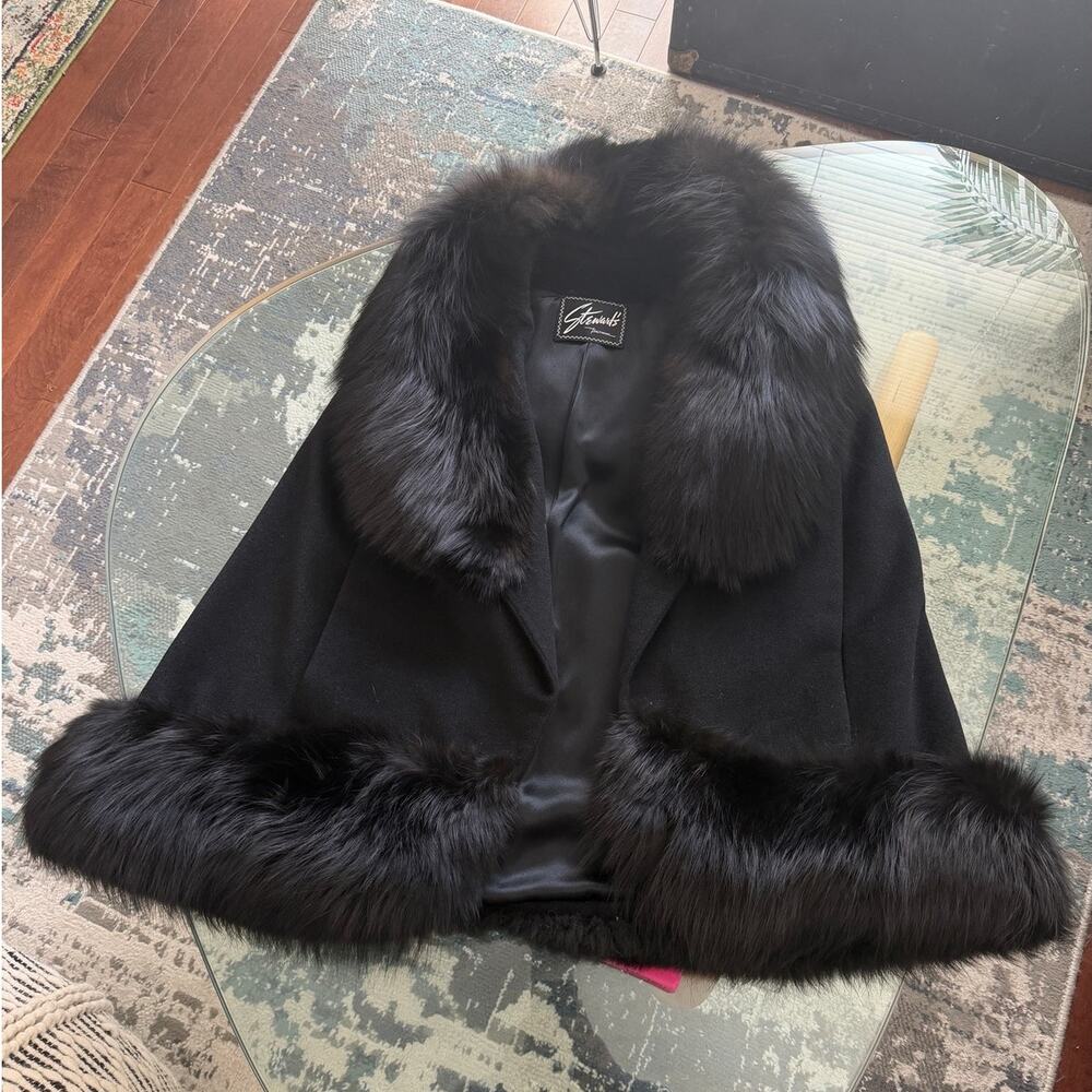 Stewart's of Baltimore Women's 1980's Vintage Fur Shawl Vest